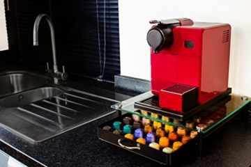 Fusoris - Schubladenbox zur Aufbewahrung von Nespresso-Kaffeekapseln kapselbox kapselhälter kapsel halter: 42 Kapseln - 6