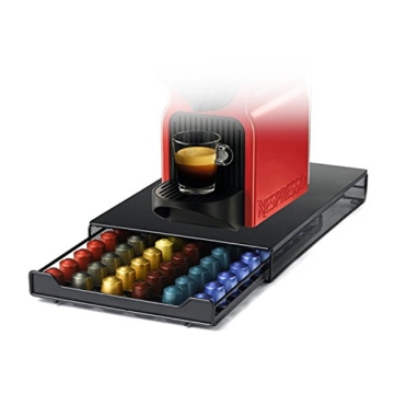 HiveNets Kaffee-Kapselhalter Kapselständer Kapseln Schubladen-Organiser für 60 Nespresso Kapseln - 1