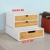 SoBuy FRG179-WN Kaffeekapsel Box aus MDF und Bambus Kapselspender Kapselhalter für Kapseln Kapselständer Monitorständer Monitorerhöhung mit Schublade - 7