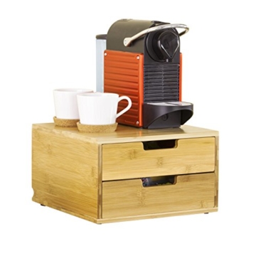 SoBuy FRG82-N Kaffeekapsel Box,Kapselspender, Aufbewahrungsbox, Schubladenbox ,Schreibtischorganizer - 1