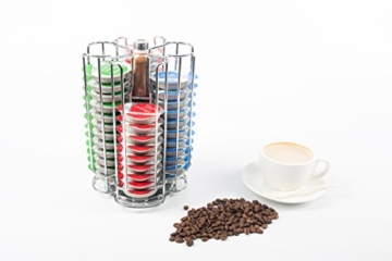 Tassimo drehbarer Edelstahl T-Disc Pod Halterung (Speichert 52 Kapseln) – inklusive gratis Schokolade Shaker von Küche Sterne - 2