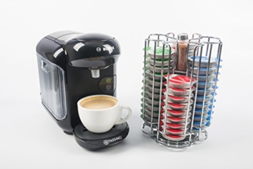 Tassimo drehbarer Edelstahl T-Disc Pod Halterung (Speichert 52 Kapseln) – inklusive gratis Schokolade Shaker von Küche Sterne - 5