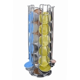 Blackpoolal drehbarer Kapselhalter Kapselständer für 24 Dolce Gusto Kaffee Kapseln, Metallic drehbar Kapsel Halterung Kapselspender Halter Ständer (Silber) - 1