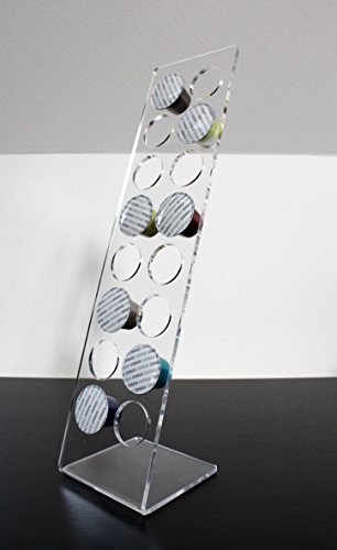 Design Kapselhalter für 16 Cremesso (Netto) Kapseln. Kapselspender stehend aus hochwertigem Plexiglas transparent - 2