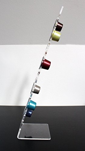 Design Kapselhalter für 16 Cremesso (Netto) Kapseln. Kapselspender stehend aus hochwertigem Plexiglas transparent - 4