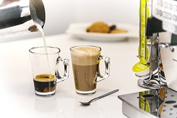 livivo® Kaffee-Kapselhalter – Organisieren und Display Ihren Kaffee Pods in Stil – bis Platz in ihrer Küche – Tower Ständer Spender mit Rutschfeste FILZ Unterseite – hergestellt aus hochwertigem verchromtem Edelstahl 32 Dolce - 4