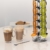 livivo® Kaffee-Kapselhalter – Organisieren und Display Ihren Kaffee Pods in Stil – bis Platz in ihrer Küche – Tower Ständer Spender mit Rutschfeste FILZ Unterseite – hergestellt aus hochwertigem verchromtem Edelstahl 32 Dolce - 5
